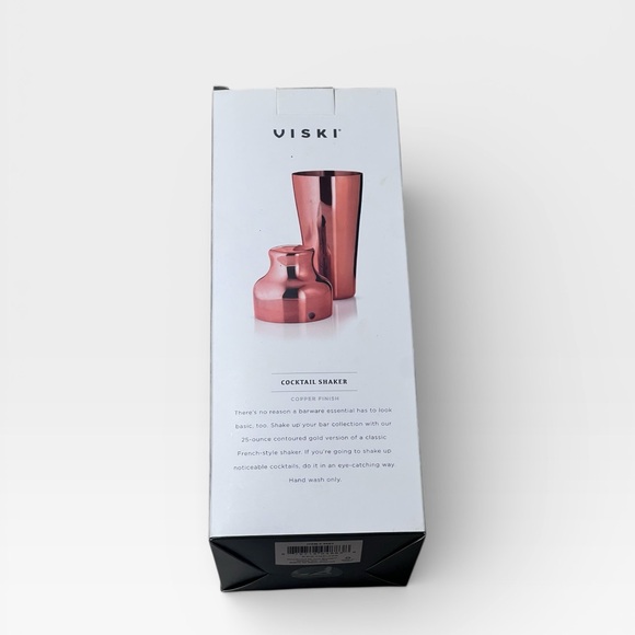 Viski Copper Cocktail Shaker 25oz - Picture 3 of 7